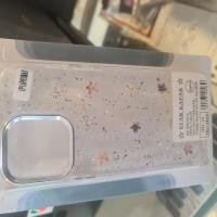 Iphone pro max çicekli simli kılıf