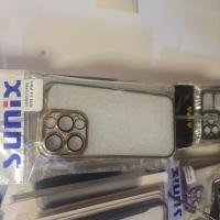 Iphone 14 pro seffaf kenarlari gri kılıf 