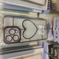 Iphone 14 pro max mor sefaf kalpli kılıf 