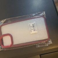 Iphone 13 sefaf kirmizi kılıf 