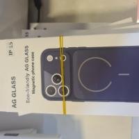 Iphone 15 ag glass kılıf mavi