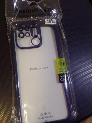 Red mi 10 c sefaf mavi kılıf 