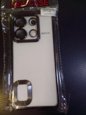 Red mi 13 sefaf siyah kılıf 