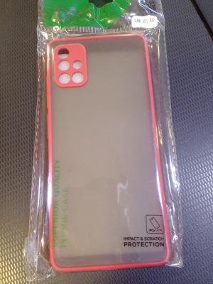 Samsung A51 kırmızı siyah kılıf 