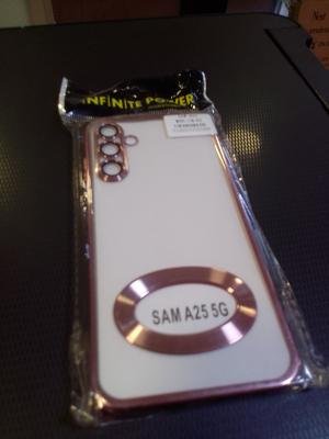 Samsung a25 pembe sefaf kılıf 