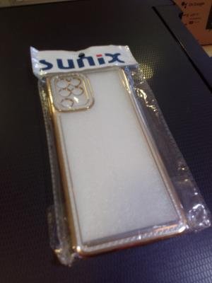 Samsung a52 sefaf Gold kılıf 