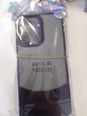Poco c65 siyah sefaf kılıf 