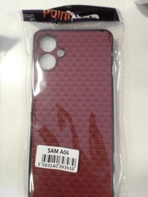 Samsung a06 kırmızı desenli kılıf 