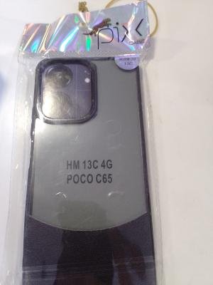 Poco c65 siyah sefafli kılıf 