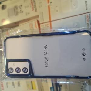 Samsung a24 sefaf mavi kılıf 