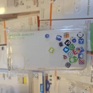 Iphone 11 sefaf süslü kilif3