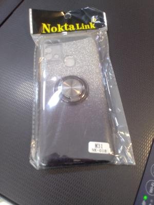 Samsung Galaxy m31 simli siyah kılıf 