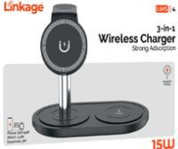 LWS4 Wireless 3in1 15W Şarj Standı