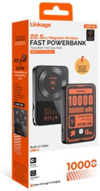 LKP-61 22.5W, 10.000mAh Kablosuz Powerbank