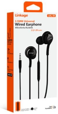 LKL-19 Kumandalı  Mikrofonlu 3.5mm Jack Kulaklık