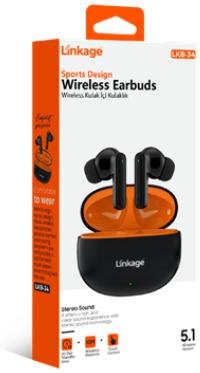 LKB-34 Bluetooth Wireless V5.1 200mAh Bataryalı, Spor Tasarımlı