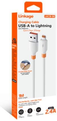 LKCB-56 USB-A’dan Lightning’e 1Metre Uzunluğunda 2.4A USB Şarj Kablosu