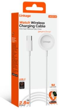 LKCB-54  Wireless 2.8W, USB-C Girişli 1Metre Akıllı Saat İçin Şarj Cihazı