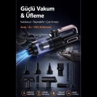 Auhma AHV-43 Şarjlı El Süpürgesi - 20.000 Pa Yüksek Emiş Gücü, 120W